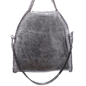 World Chic - Tote Marble Leather Chain Bag - Italy